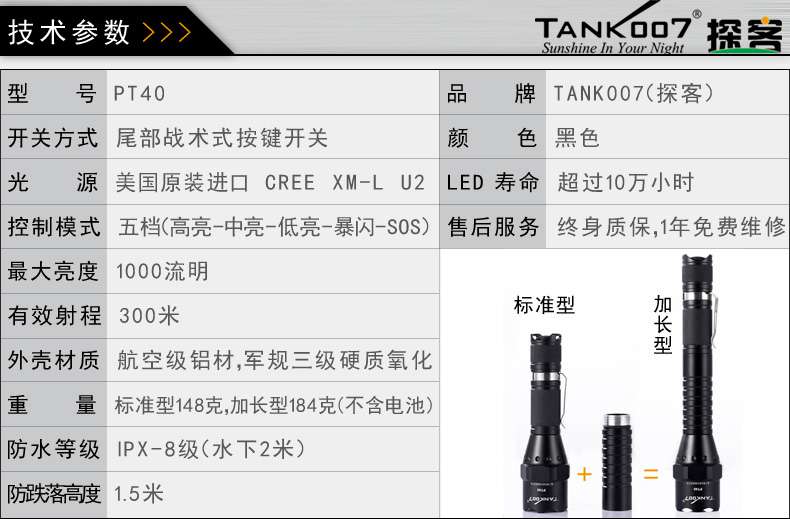 手電PT10，為戰(zhàn)術而生